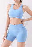 Women’s Yoga Set – Butt Lifting Leggings & Sports Top | Fitness Activewear Outfit