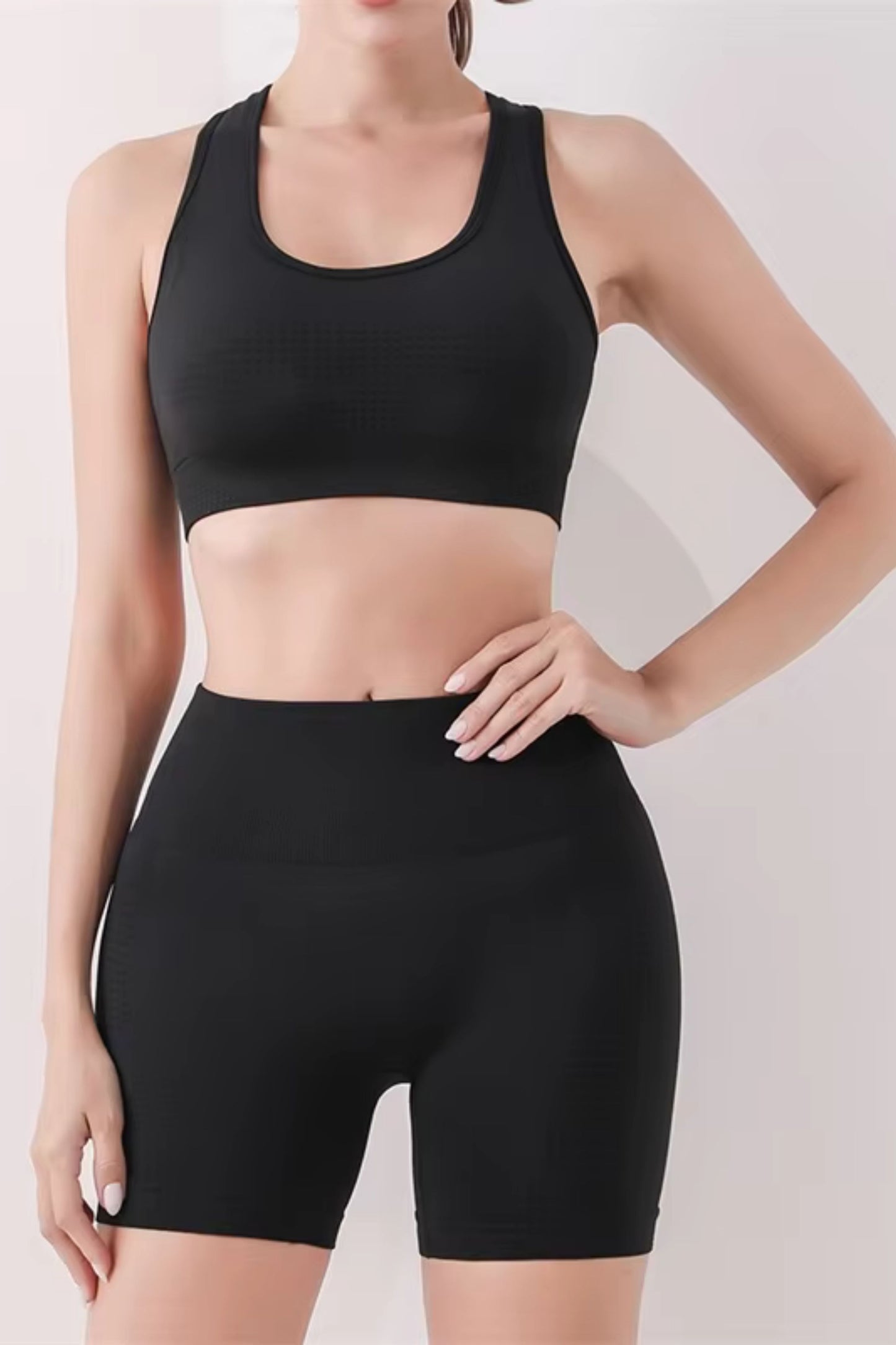 Women’s Yoga Set – Butt Lifting Leggings & Sports Top | Fitness Activewear Outfit