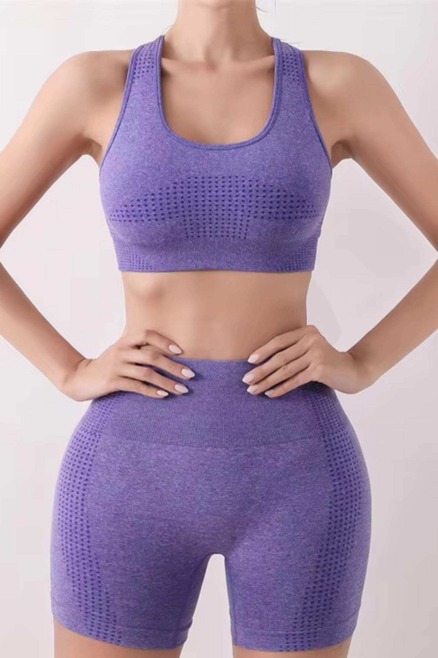 Women’s Yoga Set – Butt Lifting Leggings & Sports Top | Fitness Activewear Outfit