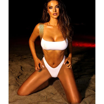 Women’s Sexy Cut Out One-Piece Swimsuit – High Quality Low-Waisted Swimwear