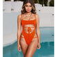 Women’s One-Piece Swimsuit – Sexy Bandeau Swimwear Summer Beachwear