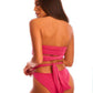 Pink Neon Bikini for Women – Sexy Strapless Bandage Swimwear Two-Piece Set