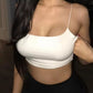 Women’s Sexy Sleeveless Tank Top – Solid Color Slim Fit Sling Crop Vest for Summer