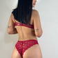 Women's Sexy Lace Knickers with Bow – Sheer Brief Lingerie Underwear