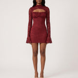 Women’s Sexy Lace Hollow Out Party Dress