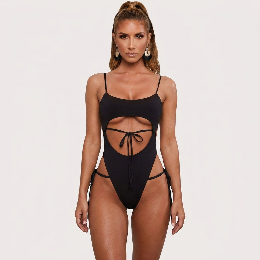 Women’s One-Piece Swimsuit – Sexy Bandeau Swimwear Summer Beachwear