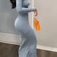 Hot Selling Women's Casual Dress – Solid Color Small Pit Stripe Fashion Cross-Border Wear
