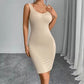 Women’s U-Neck Backless Split Slip Dress