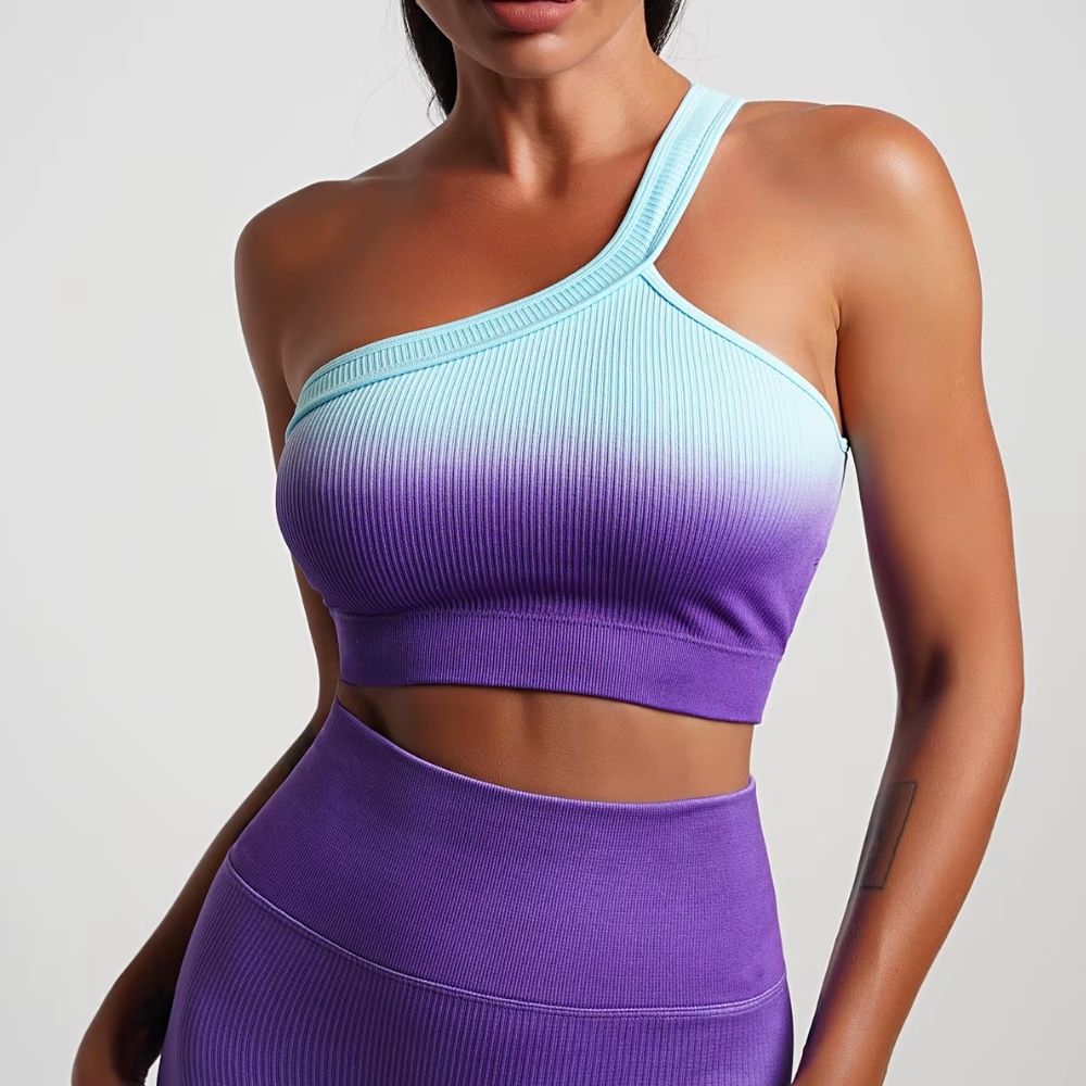 Women’s Fitness Ombre Seamless Yoga Set – Sports Bra & Leggings Gym Wear