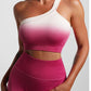 Women’s Fitness Ombre Seamless Yoga Set – Sports Bra & Leggings Gym Wear