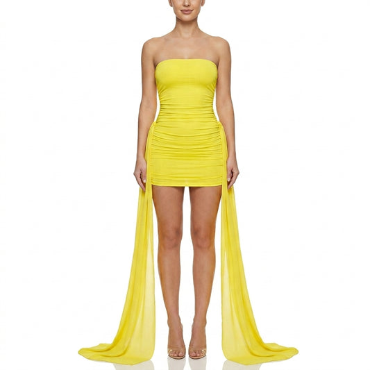 Women’s Sleeveless Mesh Party Club Dress