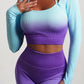 Women’s Fitness Ombre Seamless Yoga Set – Sports Bra & Leggings Wear