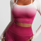 Women’s Fitness Ombre Seamless Yoga Set – Sports Bra & Leggings Wear
