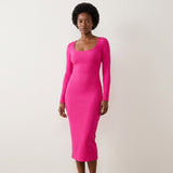 Hot Selling Women's Casual Dress – Solid Color Small Pit Stripe Fashion Cross-Border Wear