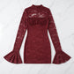Women’s Sexy Lace Hollow Out Party Dress