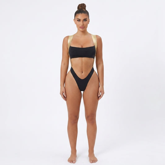 Women’s Sexy Cut Out One-Piece Swimsuit – High Quality Low-Waisted Swimwear