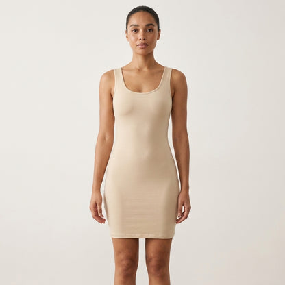 Women’s U-Neck Backless Split Slip Dress