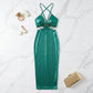 Women’s Sleeveless V-Neck Party Dress