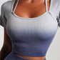 Women’s Fitness Ombre Seamless Yoga Set – Sports Bra & Leggings Wear