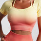 Women’s Fitness Ombre Seamless Yoga Set – Sports Bra & Leggings Wear