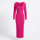Hot Selling Women's Casual Dress – Solid Color Small Pit Stripe Fashion Cross-Border Wear