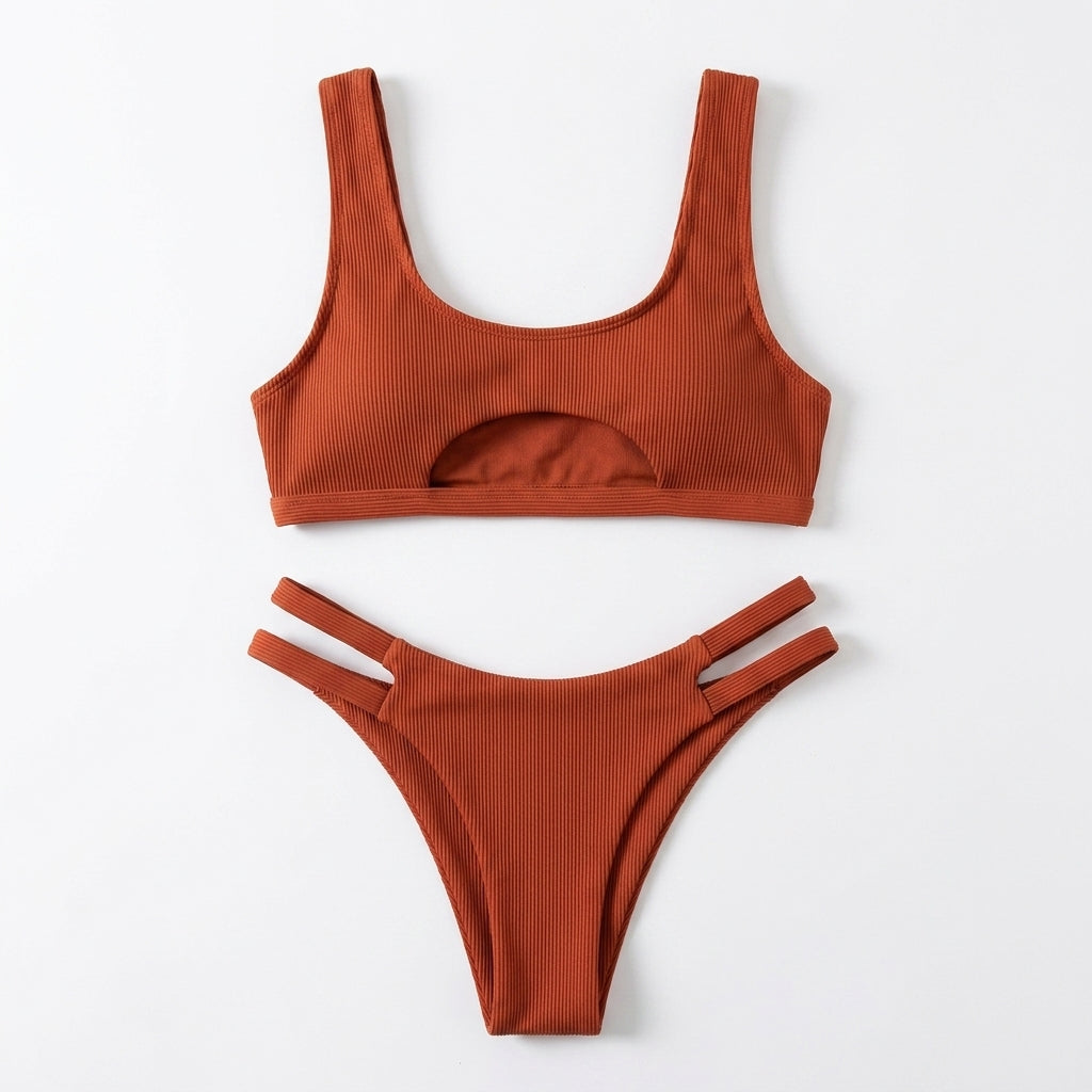 Women’s Two-Piece Swimwear – Low Waist Bikini Thong Sexy Bathing Suit