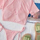 Summer Sexy Hollow Out Ribbed Bikini Set – Women’s Two Piece Swimsuit with Thong Bottoms & Short Sleeve Top