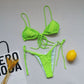 Summer Solid Color Swimwear – Sexy Micro Bikini for Women