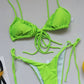 Summer Solid Color Swimwear – Sexy Micro Bikini for Women