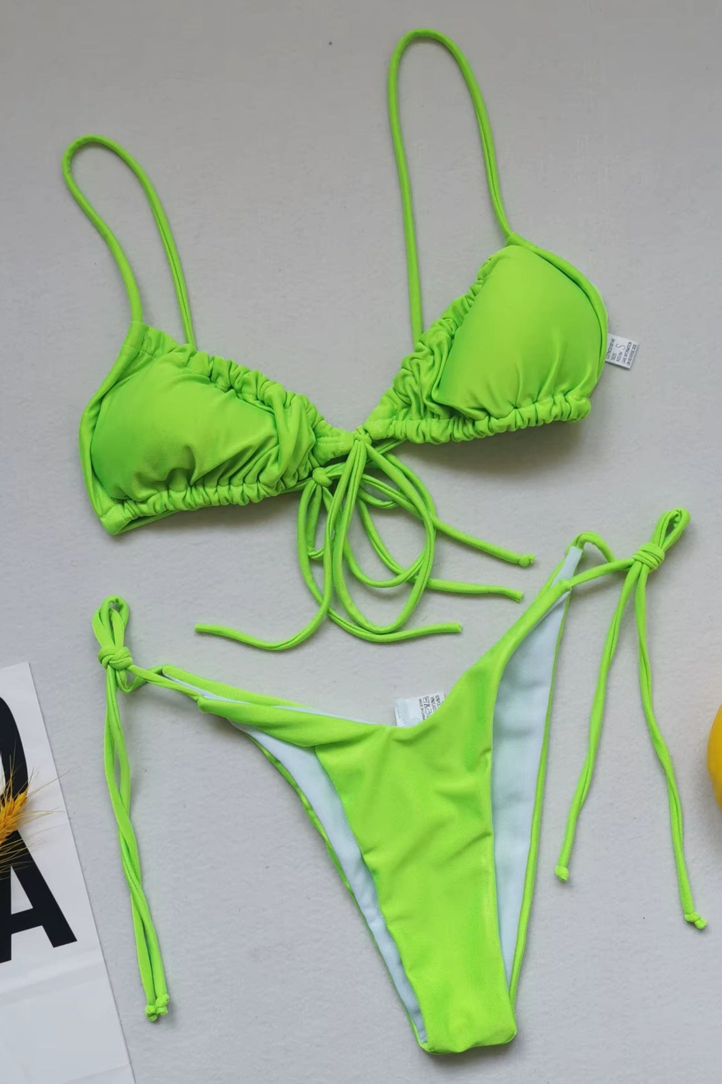 Summer Solid Color Swimwear – Sexy Micro Bikini for Women