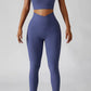 Ribbed Yoga Suit Women's Workout Gym Fitness Legging Sets - Activewear