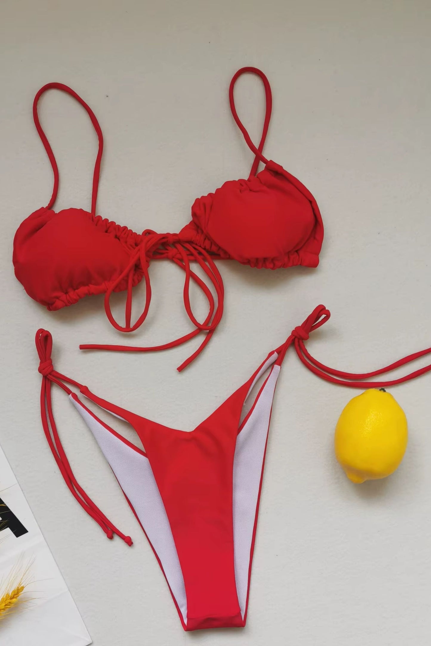 Summer Solid Color Swimwear – Sexy Micro Bikini for Women