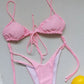Summer Solid Color Swimwear – Sexy Micro Bikini for Women