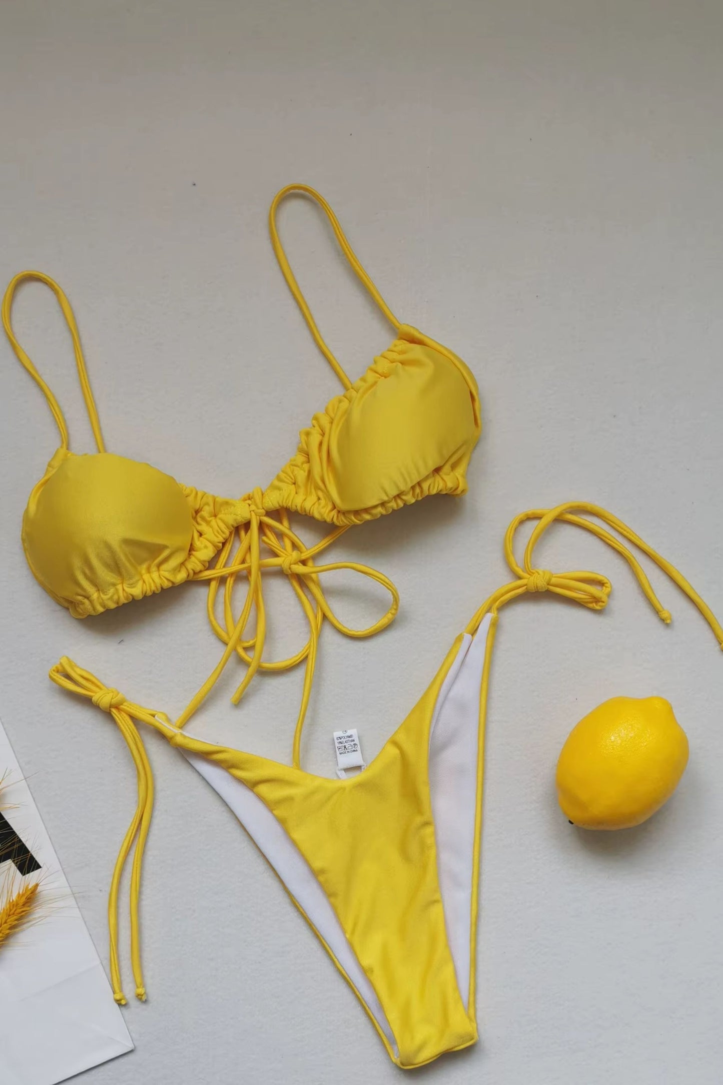 Summer Solid Color Swimwear – Sexy Micro Bikini for Women