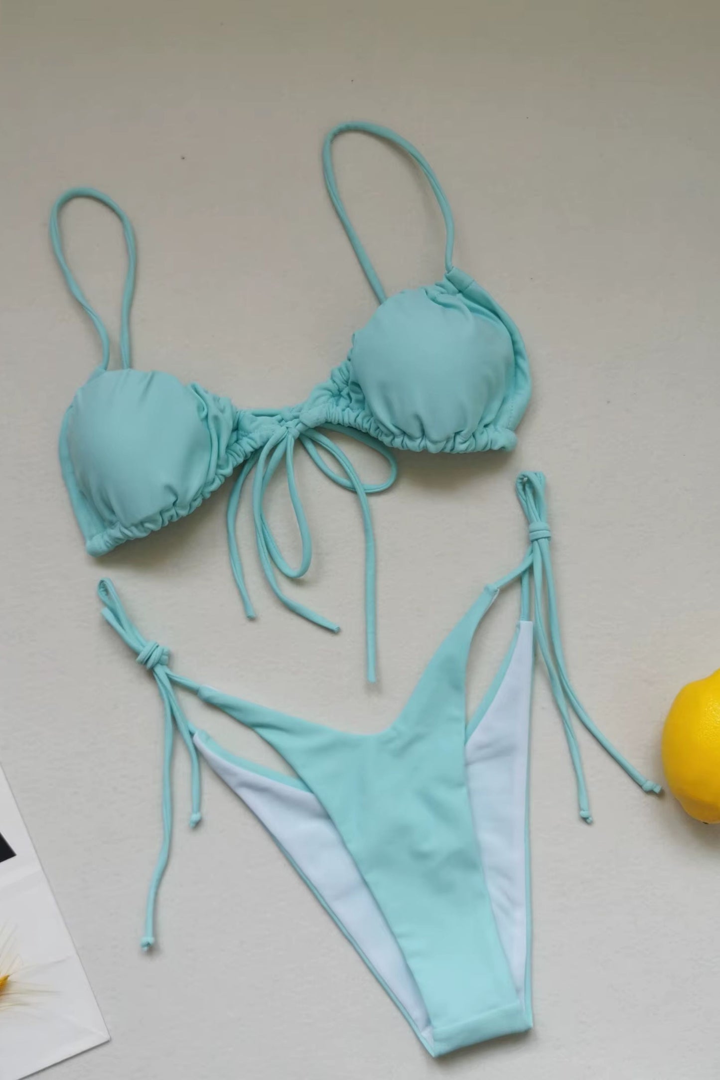 Summer Solid Color Swimwear – Sexy Micro Bikini for Women