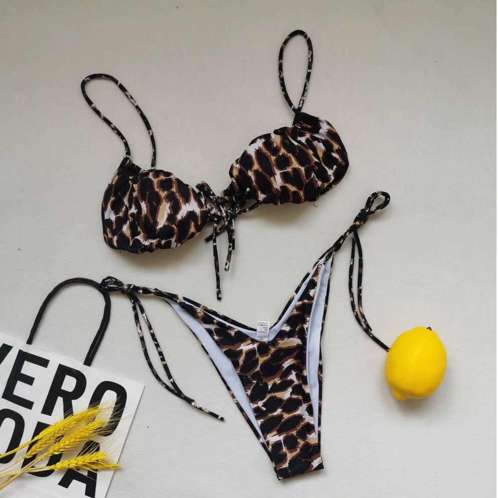 Summer Solid Color Swimwear – Sexy Micro Bikini for Women