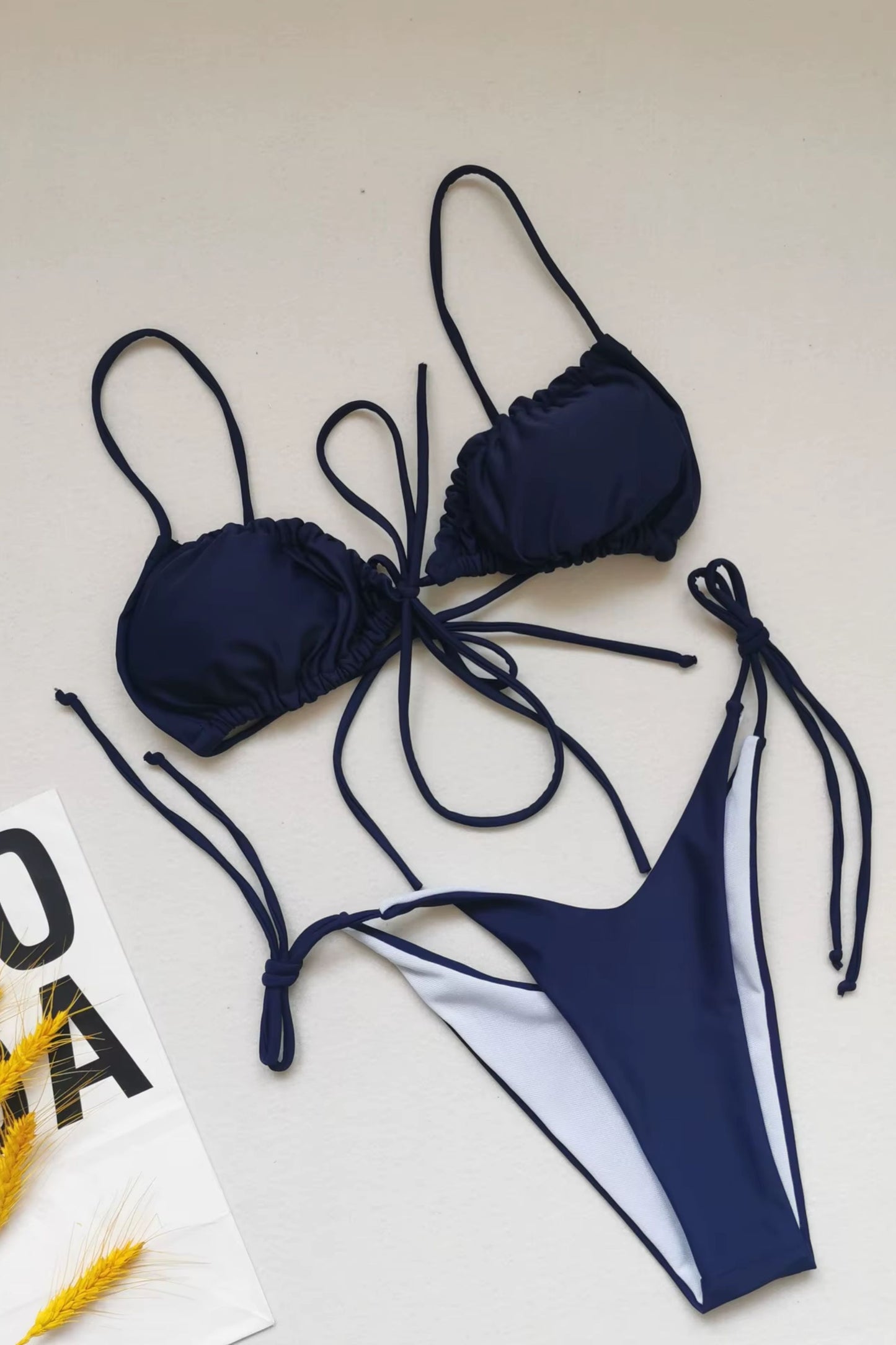 Summer Solid Color Swimwear – Sexy Micro Bikini for Women