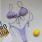 Summer Solid Color Swimwear – Sexy Micro Bikini for Women