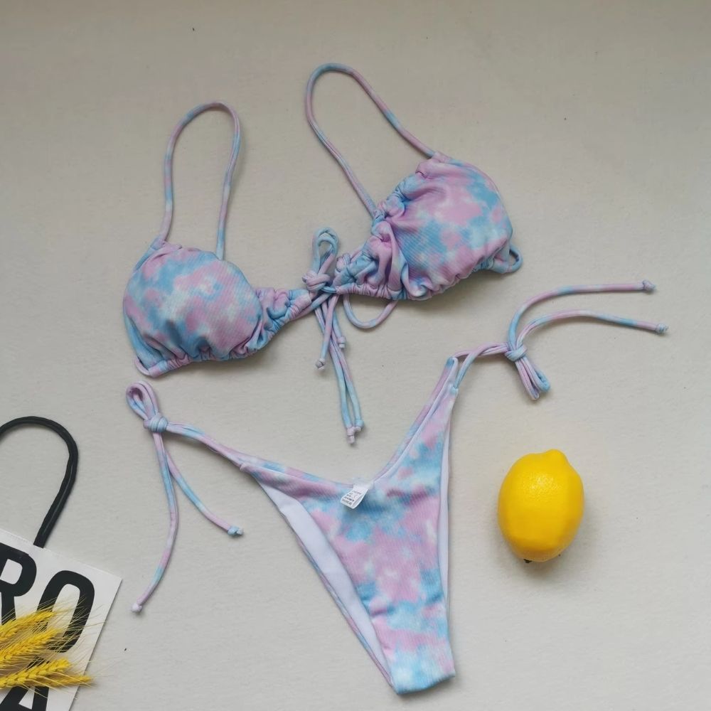 Summer Solid Color Swimwear – Sexy Micro Bikini for Women