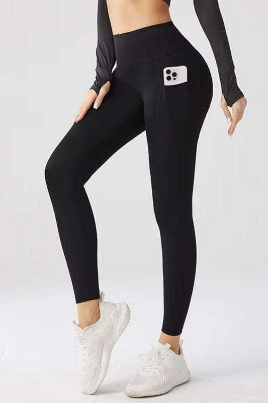 High Waist Tummy Control Exercise Leggings with Pockets – Buttery Soft Fitness Yoga Pants