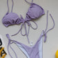 Summer Solid Color Swimwear – Sexy Micro Bikini for Women