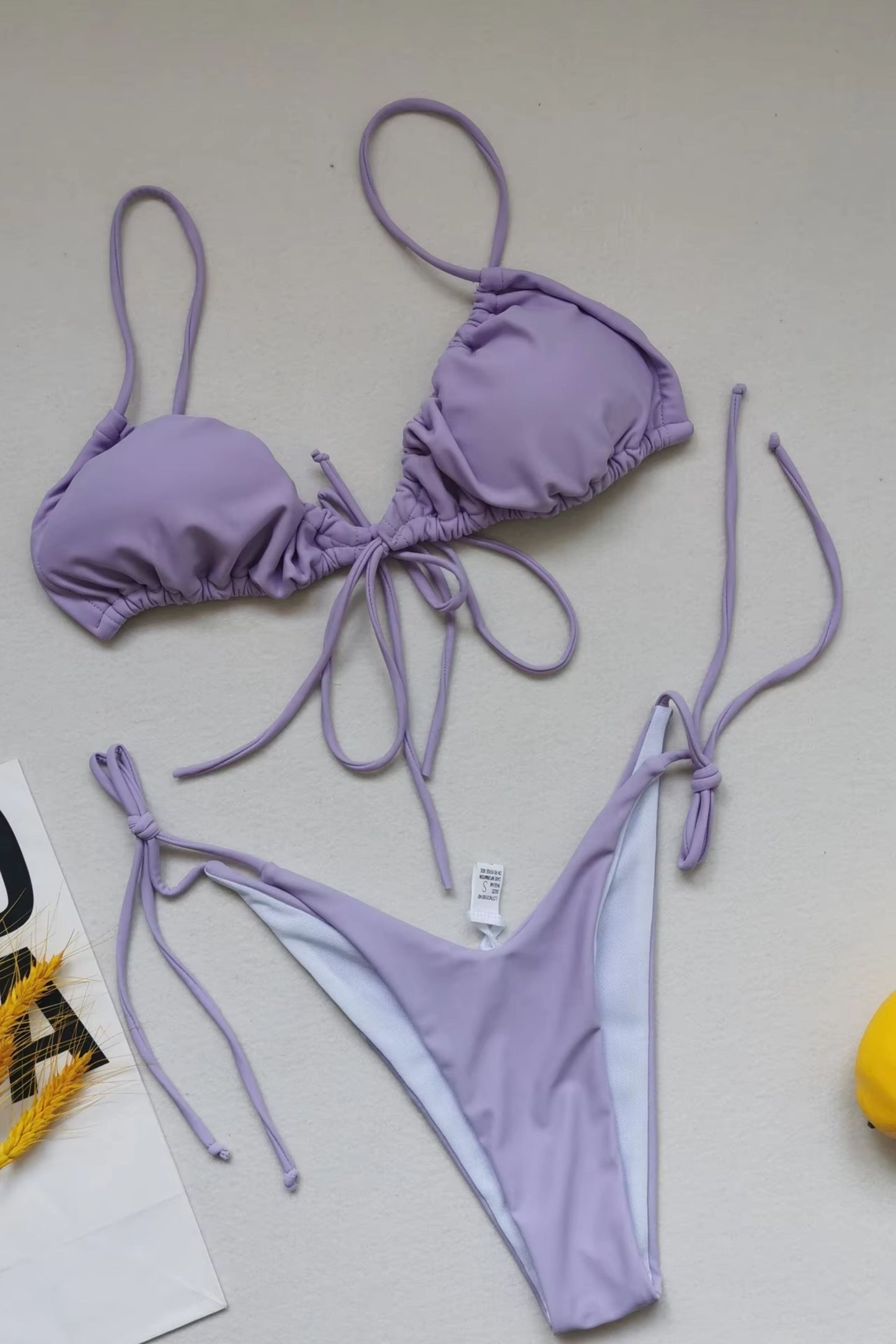 Summer Solid Color Swimwear – Sexy Micro Bikini for Women