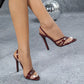 Women’s Burgundy Pointed Toe Stiletto Heels