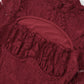 Women’s Sexy Lace Hollow Out Party Dress