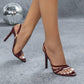 Women’s Burgundy Pointed Toe Stiletto Heels
