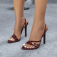 Women’s Burgundy Pointed Toe Stiletto Heels