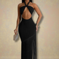 Fashion European American Women’s Summer Dress – Strapless Bandage Tassel Design